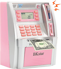 2023 Upgraded ATM Piggy Bank for Real Money Kids Adults with Debit Card, Bill... picture