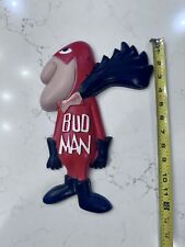Vintage 60s Budweiser Bud Man Wall Plaque 70’s Resin Rare Bar Mancave picture