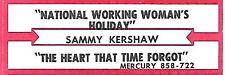 Sammy Kershaw, National Working Woman's Holiday/The Heart, Jukebox Label 45 picture