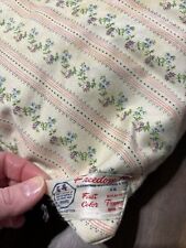 VTG Feather Pillow Pink Floral Stripe Ticking 25x17” Freedom Fast USA As Is picture