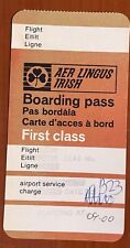 Vintage Aer Lingus Ireland First Class Boarding Pass picture