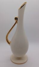 Vintage Iridescent Luster Ceramic Gold MAURICE VASE With Handle  picture