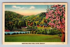 Wells River VT-Vermont, General Greetings, Countryside, Antique Vintage Postcard picture