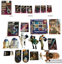 HUGE Vintage Star Wars Merchandise Lot Unopened Games Toys R2-D2 Luke Leia picture