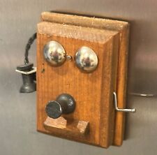 Homemade old fashioned hand-cranked telephone refrigerator magnet picture