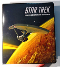 STAR TREK Remasterd Original Series Trading Cards BINDER 2010 ( in GREAT SAHPE ) picture