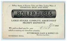 1910 Pittsburg Gage & Supply Co PA Advertising Order Receipt Wilmerding Postcard picture