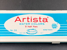 Vintage Artista No. 8 Half Pans Bonney & Smith Water Colors USA Gently Used picture
