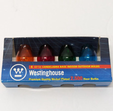 Westinghouse 4 Count C7 1/2 Candelabra Base Indoor Outdoor Bulbs  4 Colors picture