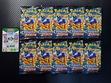 LOT OF 10 - Pokemon ​TCG Sword & Shield Crown Zenith Factory Sealed Packs picture