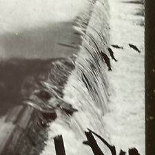 Antique 1910s Salmon Running Columbia River Glass Positive Lantern Slide V3017 picture