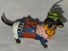 ANTIQUE,AUSTRIA,FRANZ BERGMAN,Cold Painted Dachshund Dog Miniature Sculpture picture