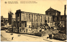 Ruines de Louvain Universit� vue du Vieux March�- Louvain, Belgium Postcard picture