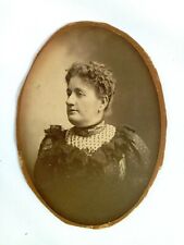 Victorian Woman Portrait - Cabinet Card Vintage Photo picture