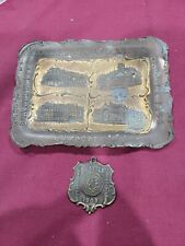 (2) pcs Medal Advertising tray Alaska Yukon Pacific Exposition 1909 Tray Seattle picture