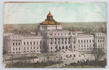 Washington DC~Air View Congressional Library~Vintage Postcard picture