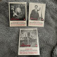 1964 Donruss The Addams Family Lot Of (3) Trading Cards. #s 6, 24, 65. VG. picture