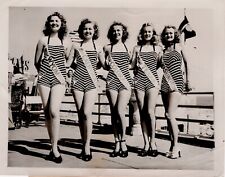 1948 Press Photo Contestants Swimsuits 