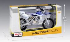New Maisto Motorcycle Yamaha YZ450F Scale 1: 32 Die Cast Metal Blue & White picture