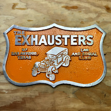 The Exhausters San Antonio Texas Car Club Plaque picture