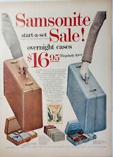 Samsonite Streamlite Vintage Print Ads Silhouette Luggage Lot of 3 picture