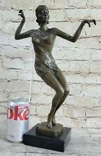 Vintage Demétre Chiparus Dourga Exotic Dancer Bronze Chryselephantine Figurine picture