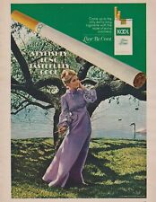1971 Kool Longs Cigarettes - Purple Dress Girl - 