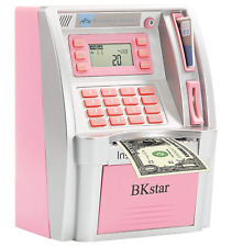 2023 Upgraded ATM Piggy Bank for Real Money Kids Adults with Debit Card, Bill... picture