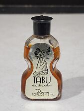 Vintage Dana Tabu 1/2 Fl Oz Eau De Parfum Violin Bottle NO BOX picture