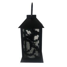 Black Flying Bats Lighted Hanging Lantern Gothic Home Decor Halloween Vampire picture