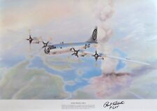 PAUL TIBBETS hand-signed ENOLA GAY ATOMIC WARFARE 24x18 LITHOGRAPH uacc rd coa picture