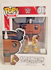 Funko POP WWE WWF Kofi Kingston 31 Vinyl Wrestling Figure Retired : pin picture