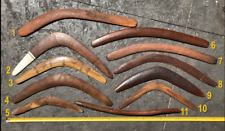 Antique hand-carved Aboriginal boomerang (Item #8) picture