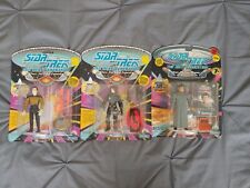 Lot Of 3 1992/94 Playmates Star Trek TNG Action Figures, New In Original Package picture