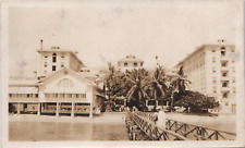 Vintage Moana Hotel Waikiki O'ahu Hawaii Photograph c. 1925 picture