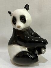 VTG USSR Russian Lomonosov Porcelain Giant Panda Bear Figurine 5 1/8