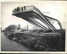 1967 Press Photo Bridge Gifted to Wiesbaden, 100th Anniversary, Germany picture