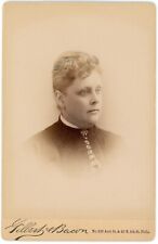 CIRCA 1880'S - 1890'S 3 CABINET CARDS SAME WOMAN OVER SEVERAL YEARS PHILADELPHIA picture