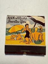 San Diego Invites You - Convention Center Advertising Feature Matchbook Unstruck picture