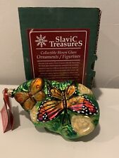 RETIRED SLAVIC TREASURES-Natural Beauty-Boxed Floral Elegance Ornament Butterfly picture