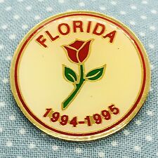 Vtg 1994 - 1995 Florida American Legion Auxiliary Lapel Pin w/ Red Poppy picture