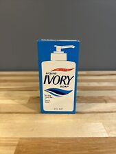 VTG Original Ivory Pure Liquid Soap Face Hands Pump White Bottle 1982 9 oz. picture