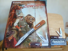 Remington 2022 RB44 Barlow Bullet Knife with Matching Tin Sign 