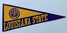 Vintage LSU Louisiana State Univ Paper Pennant Decal Gummed Back Sticker 8