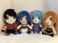 The Krew Youtube Plush Anime Doll Aqua Blue Hair ItsFunneh & More Plushies Lot. picture
