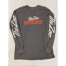 Vtg The Zoo 98 KZEW Rock Radio Dallas 1980's Single Stitch Long Sleeve T Shirt S picture