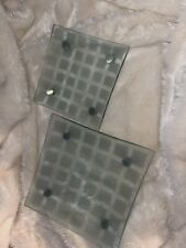 Vintage 80S Glass Footed Trays picture