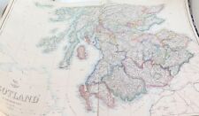 .c1860 LARGE “WEEKLY DISPATCH ATLAS” MAP of SOUTHERN SCOTLAND. picture