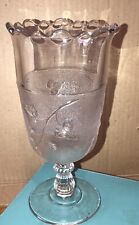 Antique Glass Celery Dish Tall Ivy Pattern ￼ picture