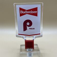 Rare Original Vintage Budweiser Philadelphia Phillies Beer Tap Handle 6” picture
